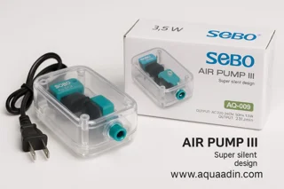 پمپ هوا آکواریوم شفاف SOBO مدل AQ-009 | فوق‌العاده بی‌صدا